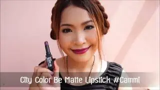 SWATCH:: City Color Be Matte Lipstick ลิปสติกเนื้อแมท