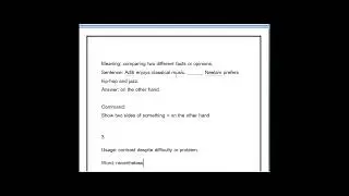 Revision class - Command the transition words!!