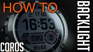 How to edit backlight settings on Coros Vertix