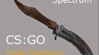CS:GO Spectrum Case Opening │Butterflymesser (★) | Rust Coat