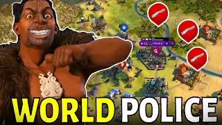 Civ 6 | KUPE Goes Mad And POLICES THE WORLD!!! &ndash; (#4 Deity Maori Civilization VI)