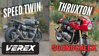 Triumph Speed Twin / Thruxton 1200 - VEREX 2-2 Full System - Soundcheck