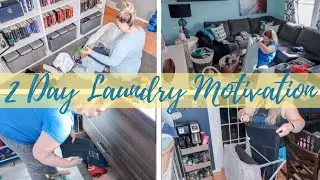 EXTREME 2 DAY LAUNDRY MOTIVATION 2021 | ALL DAY LAUNDRY ROUTINE | LAUNDRY MOTIVATION