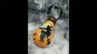 Hand Painted Halloween Witch Ornaments by David Irvine of The Gnarled Branch