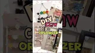 DIY Claw Clip Organizer | Easy Hair Clip Holder #diy #shorts