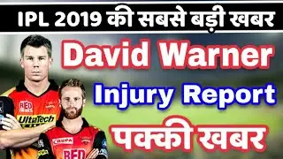 IPL 2019: David Warner injury latest update, Big news. Elbow injury BPL 2019