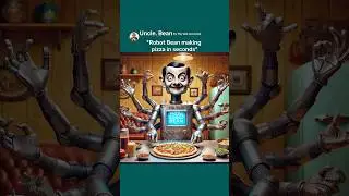 Mr Bean Running Robot Pizza Bean Delivery Business Part 2  #funny #aicomedy #mrbean