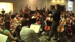 Ensayo de la Orquesta Juvenil del Sodre