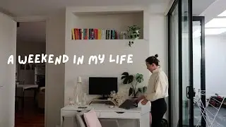 a weekend vlog | october planning, fun life updates, content creating
