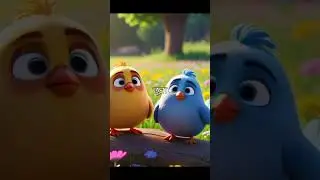 three beautiful birds story! Colours full birds ! birds