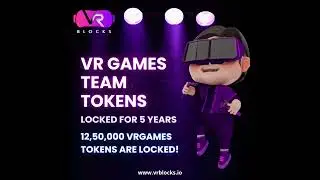 Successfully locked VRGames Team Tokens for 5 years!