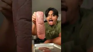 Eating a tongue!