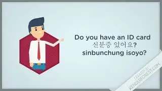 Korean Conversation at the Bank with an English translation