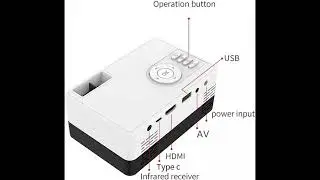Small LED Mini Projector Review Big Screen on a Small Budget