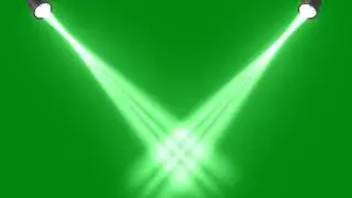 Concert Stage Lights Green Screen Animated Background
