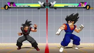 Evil Goku vs Vegetto Z2i | Dark Saiyan vs Ultimate Fusion | Jump Force Mugen V6 Showdown
