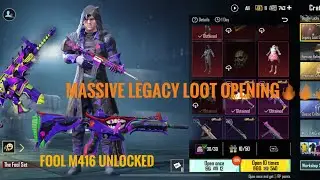 Legacy Loot Crate Opening | Biggest Crate Opening Ever | Fool M416 Unlocked🔥🔥🔥🔥
