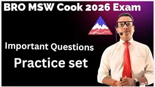BRO Cook Exam 2026|important question paper Practice set -14 | Ritesh Singh