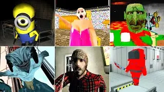 Hide & Caught Jumpscare Battle #20 - Rich Granny - The Twins Baldi - Dark Internet - Nightmare Gate