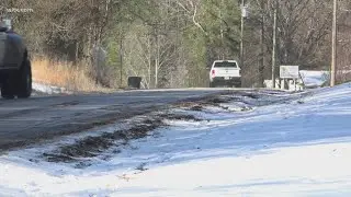 Some areas on Bush River Road near Irmo still have slippery spots