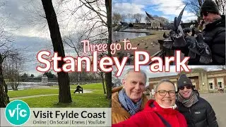Stanley Park Blackpool 🐦 MOBBED by Pigeons 👣 Winter Walk ☕ Art Deco Cafe