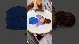 Hair embroidery #art #shorts #satisfying