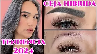 CEJAS HIBRIDAS EN PIEL MADURA🤔 TENDENCIA 2024 TUTORIAL PASO A PASO