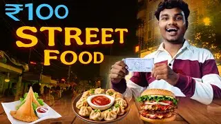 100 Rupees Street Food Challenge 🍔 | Akash Mahali Vlogs 