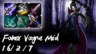 Faker Vayne Mid vs Karthus | Korea High Elo Replays