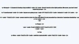 videoReplace line breaks between CDATA section in Notepad++