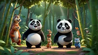 Two Chubby Pandas Say Hello | Cute Counting Song for Kids | Panda Rhyme for Toddlers