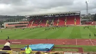 Gateshead International Arena, Gateshead FC, a view from the Away Terrace, August 2022