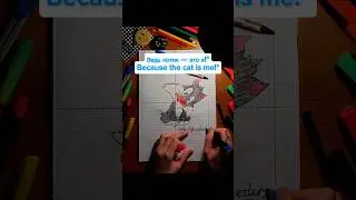 Рисуем Сильвестра по координатам/Drawing Sylvester by coordinates #рисуеммультфильмы #drawing#shorts