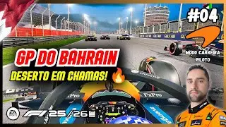 Deserto de SAKHIR EM CHAMAS! 🔥 PIASTRI x EU no GP DO BAHRAIN | F1 25 MODO CARREIRA - GAMEPLAY PS5 #4