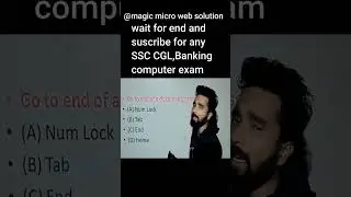 computer free test for ssc cgl ,chsl tire-2 banking | best computer teacher |  mithlesh thakur sir