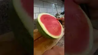 Easiest way to cube a watermelon