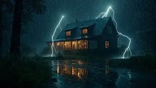 🔴Rain Sound For Sleeping - 99% Instantly Fall Asleep With Rain And Thunder Sound at Night