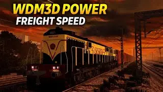 WDM3D Freight Train Full Speed Action | Powerful Diesel Loco Run 🚆🔥