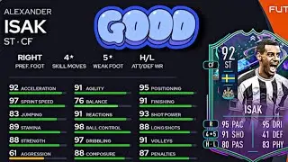 92 FANTASY FUT ISAK GOOD PLAYER REVIEW! META - FIFA 23 ULTIMATE TEAM🔥