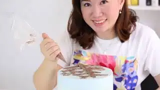 Ivenoven cherry blossoms buttercream cake