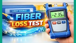 Optical Fiber Loss Testing Explained | OPM & Light Source Tutorial | Practical demonstration