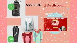 Myprotein diwali sale| 31% discount till 8pm | only for today | By- doughandme
