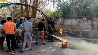 How to use fire extinguishers, ABC Type, mock drill and firefighting training by fsc job section