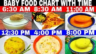 Baby Food Chart With Perfect Time For 1-6 Y | A complete nutritional Guide For Parents | Meal Plan