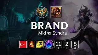 Brand Mid vs Syndra - TR Challenger Patch 8.20