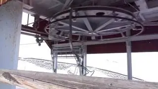 Doppelsesselbahn L&auml;rmstange Talstation / Hintertuxer Gletscher