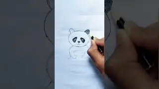 how to Draw cute panda #artist #art #shorts #viral #drawing
