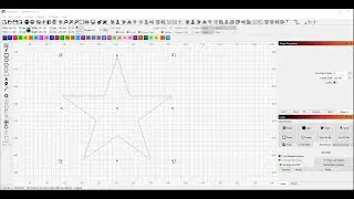 Creating a star in LightBurn