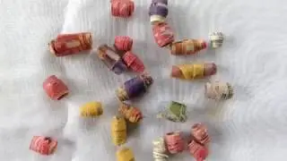 DYI Paper beads, compostable