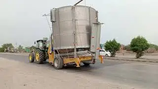 MecMar mobile grain dryer, moisture content reducer سٹور کرنے سے پہلے دانےدار اجناس کی نمی کم کرمشین